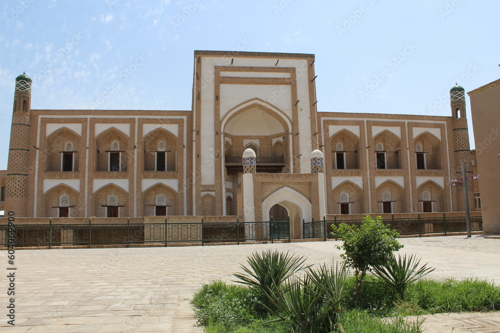 Khiva old town historic centre Ichan Qala (Itchan Kala), arabic architecture, Uzbekistan