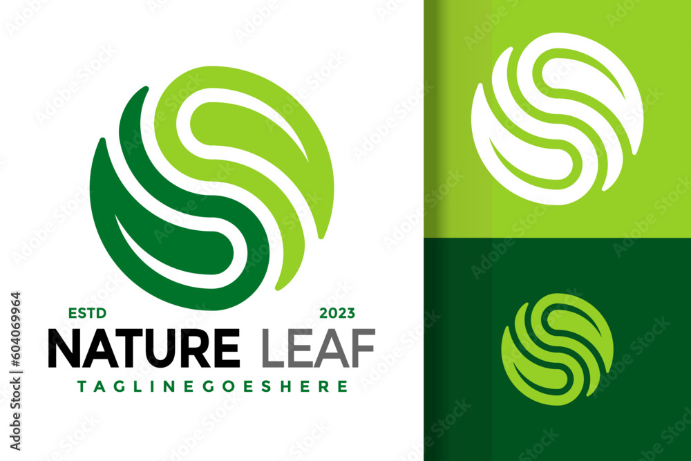 Letter S Nature Leaf Logo vector icon illustration Letter S Nature Leaf Logo vector icon illustration