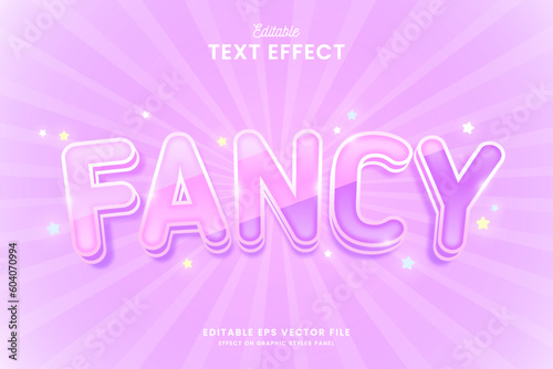 decorative fancy editable text effect vector design