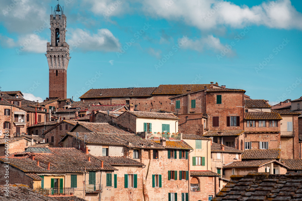 Generic architecture and cityscape view in Siena, Tuscany, Italy