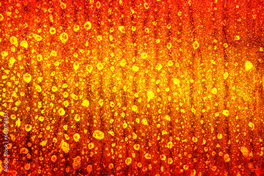 Wallpaper from rusty metal, Hot abstract background