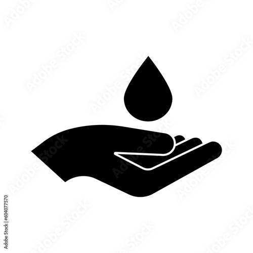 Water related icon vector. Water line illustration. Water hippo symbol or logo.
