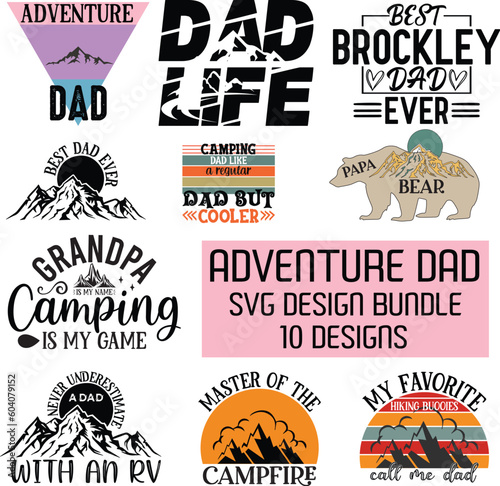 Adventure dad svg design bundle