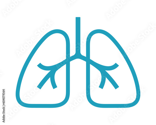 lungs icon vector design