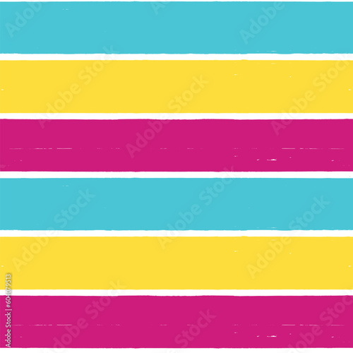 Vector striped summer pattern. Paint Lines Seamless background. Colorful brush strokes. Bright stripes watercolor lines