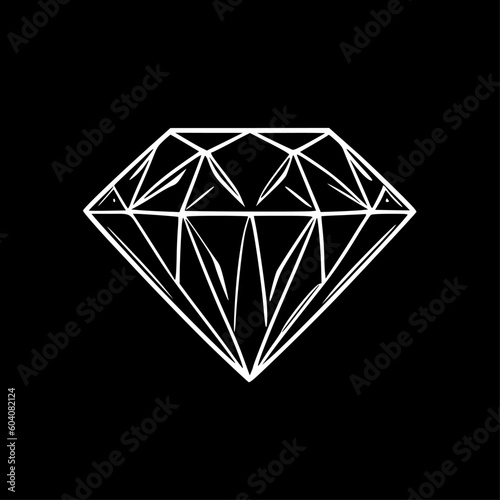 Rhinestone - Minimalist and Flat Logo - Vector illustration