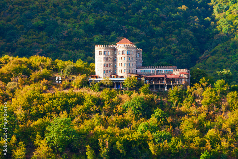 Hotel near Ilia lake in Kakheti, Georgia