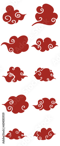 Japanese Cloud Shape Set Collection