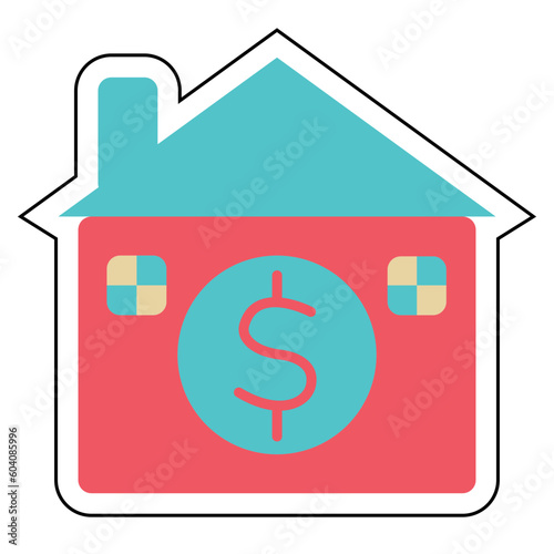 Sticker SUCCESFUL LIFE design vector icon design vector line icon svg