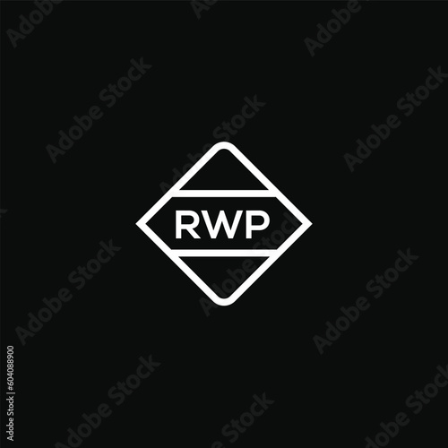 RWP letter design for logo and icon.RWP typography for technology, business and real estate brand.RWP monogram logo. photo