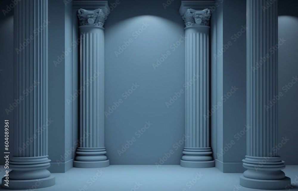 blue background with columns for your presentation, background with copy space blue background with columns for your presentation, background with copy space