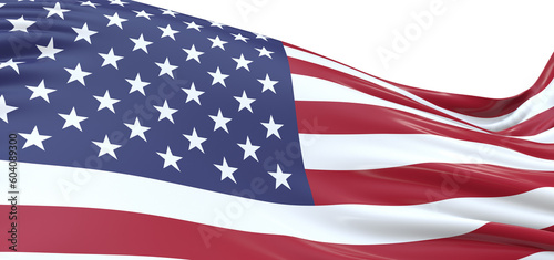 Symbolic Resilience: Stunning 3D USA Flag Portrays Resolute Spirit