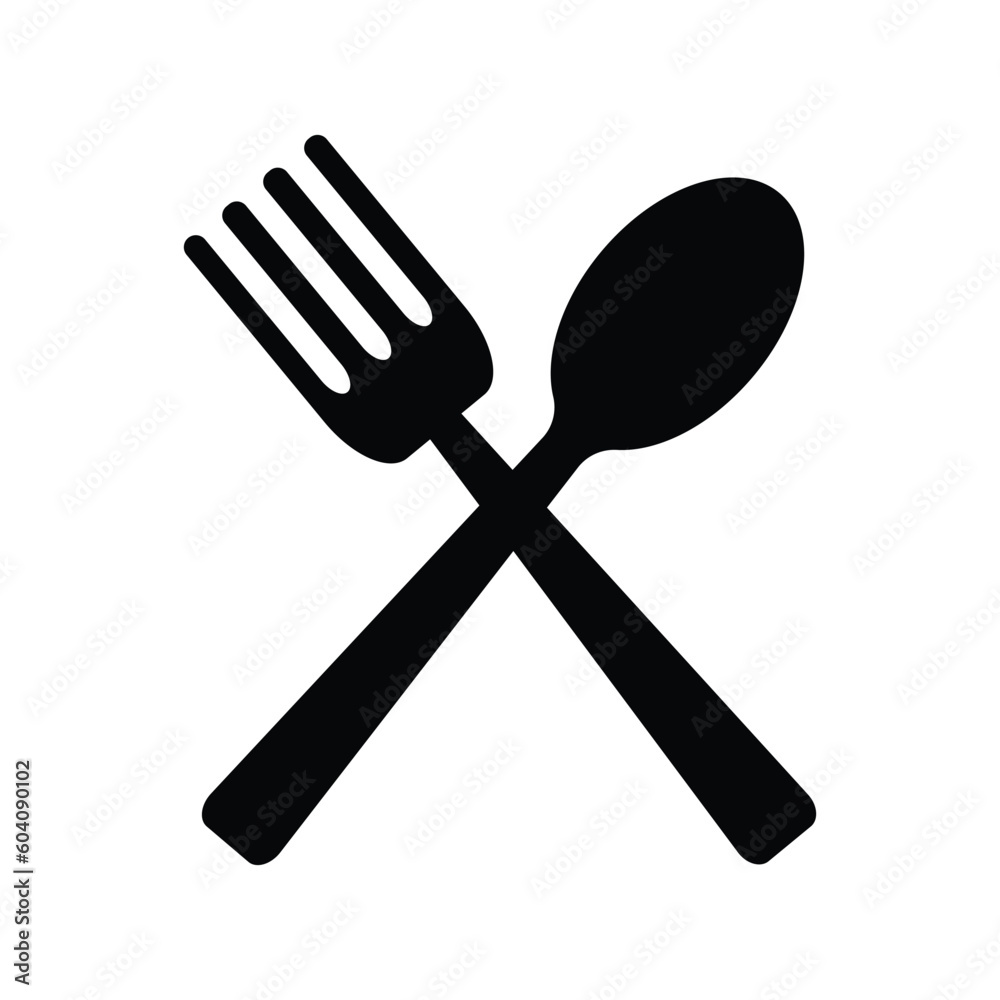 spoon and fork ikon spoon and fork ikon