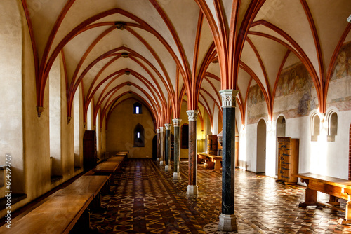 Interior of the Castle of the Teutonic Order in Malbork  Marienburg  a Unesco World Heritage Site in Poland  Europe