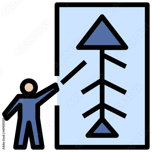 archaeologist filled outline style icon