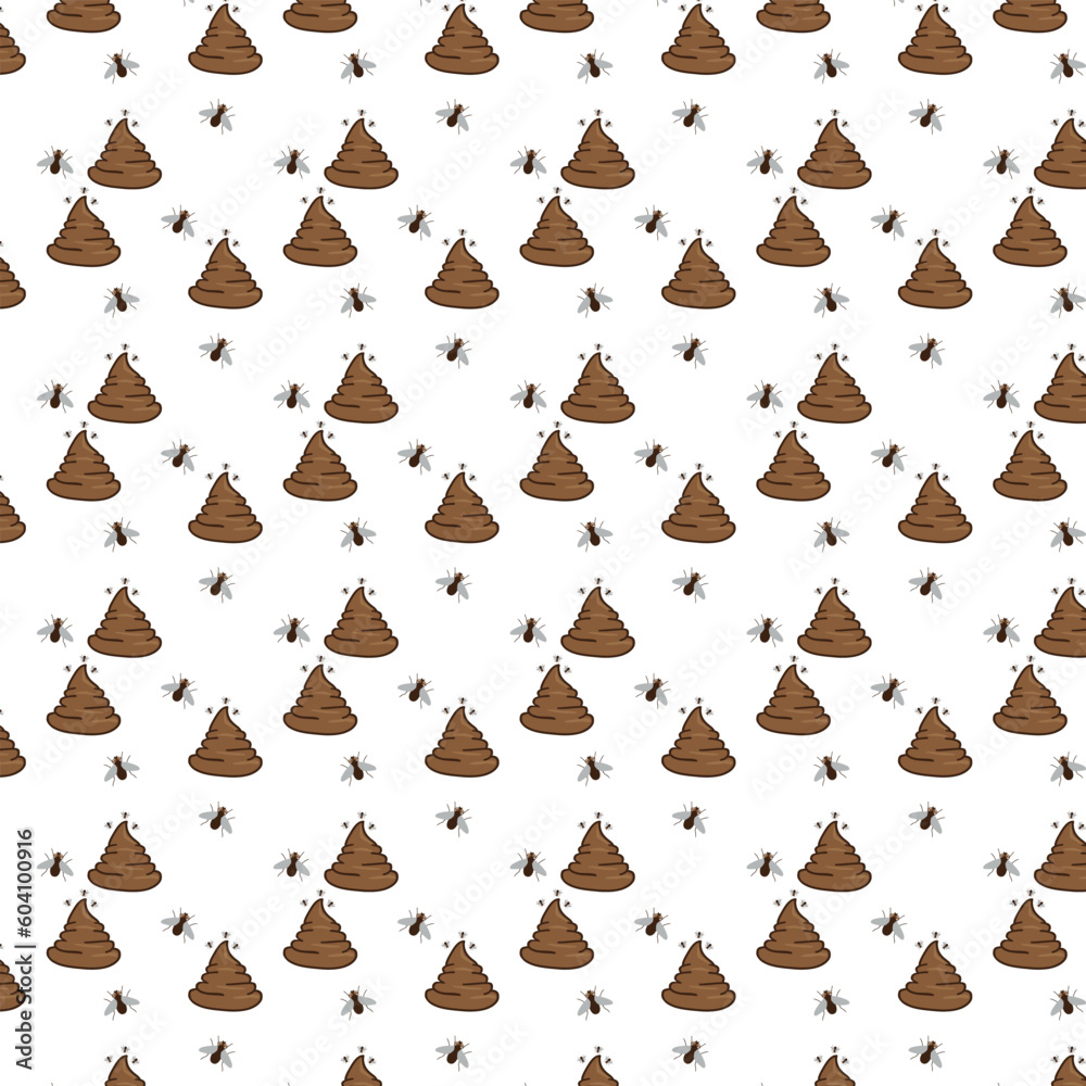 Background with poo and flies for decoration.
Background with poo and flies for decoration.