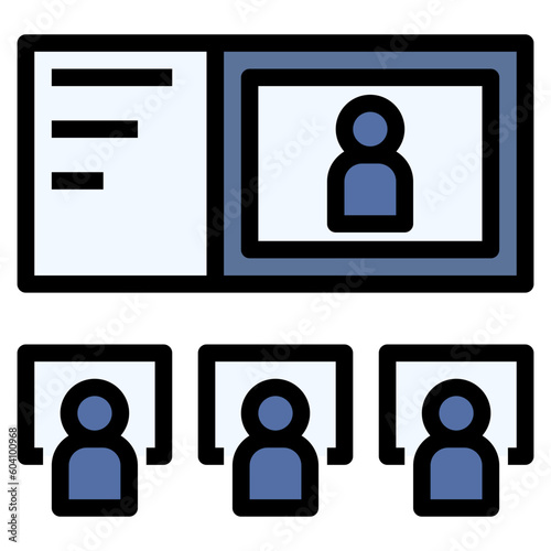 communication filled outline style icon
