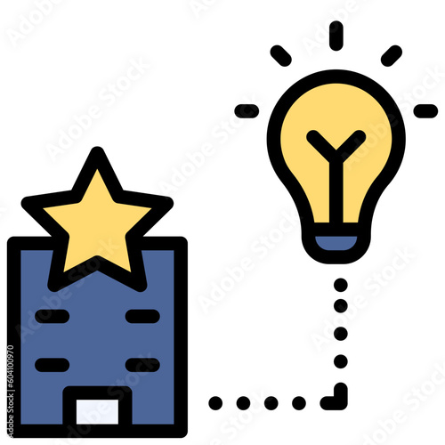 company filled outline style icon
