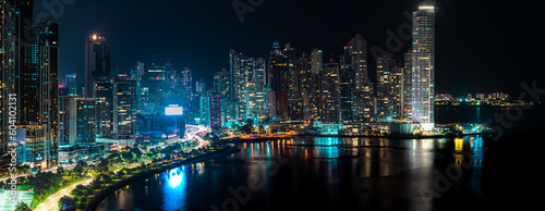 Panama City night skyline