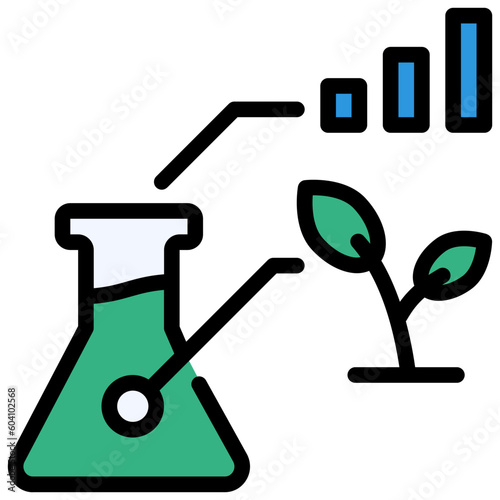 plant filled outline style icon
