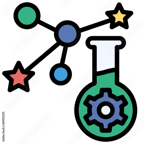 potion filled outline style icon