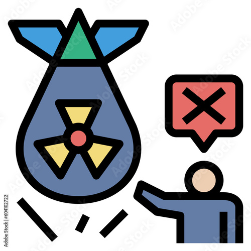resist filled outline style icon