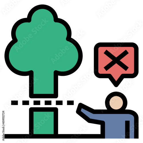 resist filled outline style icon