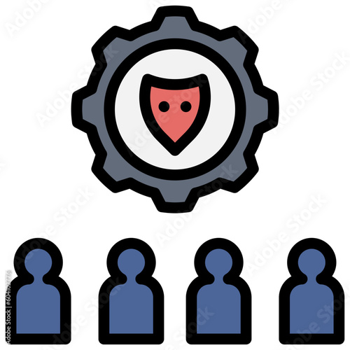 scammer filled outline style icon