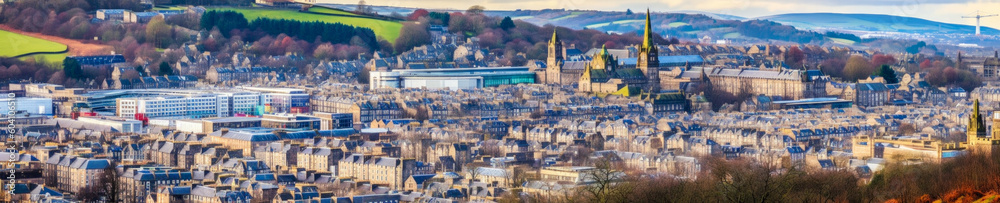 Edinburgh skyline, Scotland - Generative AI