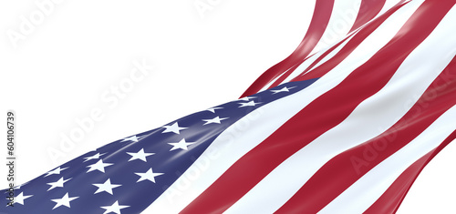 Canvas Print Artistic Expression: Captivating 3D USA Flag Inspires Emotion and Patriotism