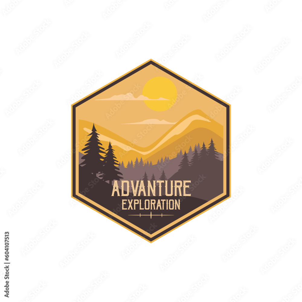 Mountain Logo Outdoor Adventure badges Mountain Logo Outdoor Adventure badges