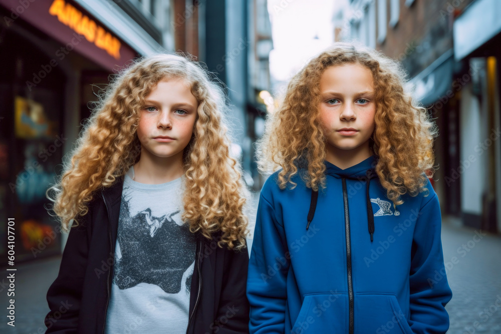 Happy children spending time together - Generative AI Happy children spending time together - Generative AI