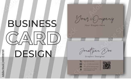 Modern Editable Business Card Template, Minimalist Business Cards, Chic Business Card, Printable Business Card Template