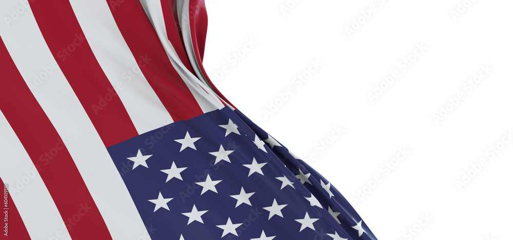 Fototapeta premium USA or america flag background with copy space