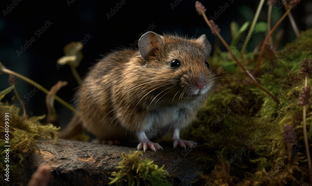 photo of lemming in its natural habitat. Generative AI photo of lemming in its natural habitat. Generative AI