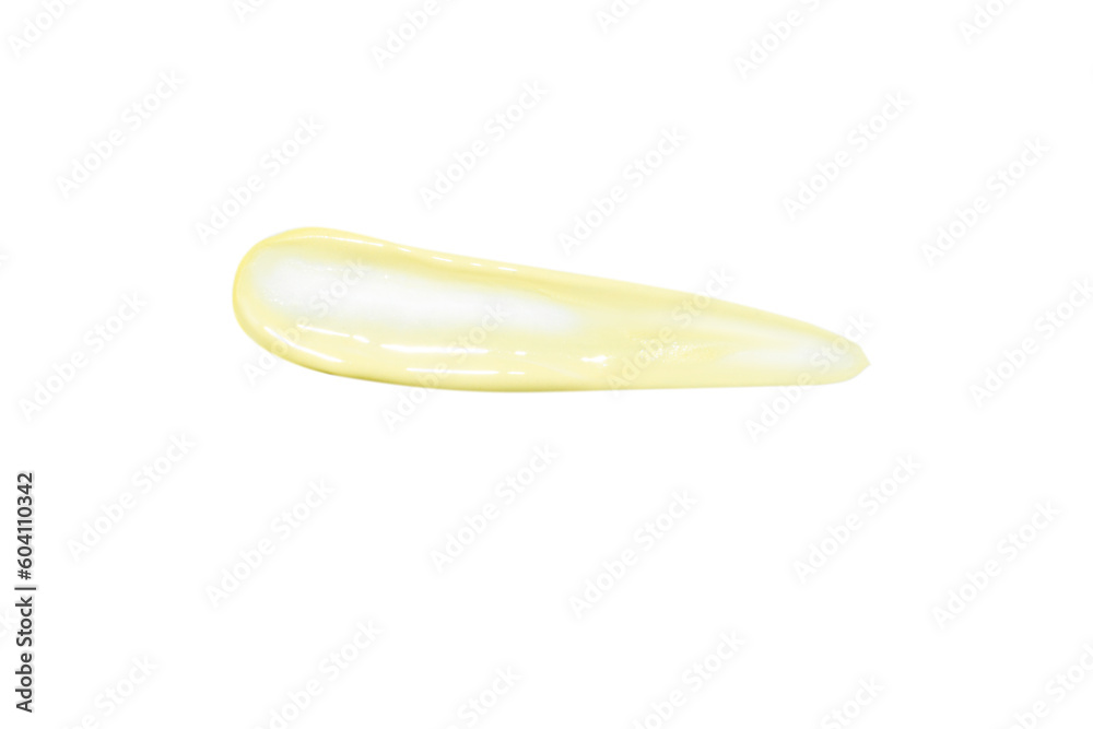 Pastel color paint stroke yellow. On a white background. Pastel color paint stroke yellow. On a white background.