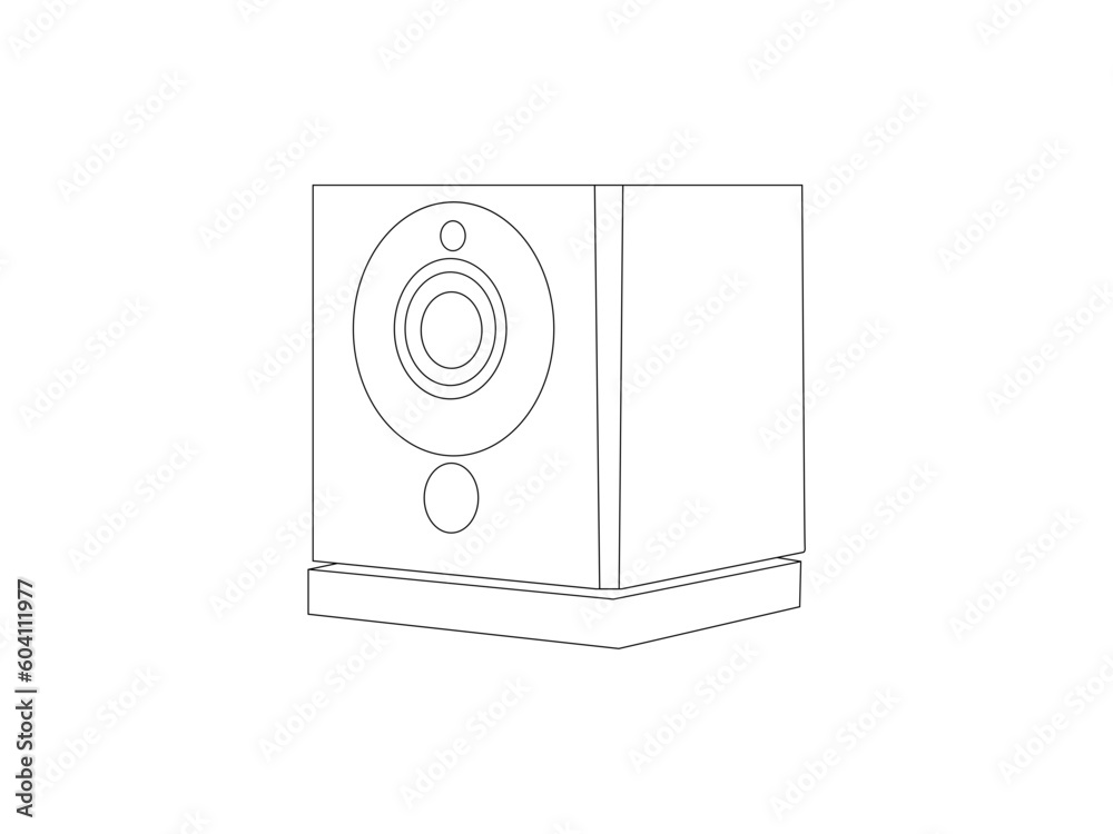 CCTV outline icon. Vector security camera concept symbol in thin line style.Illustration of outline icon for an isolated CCTV camera on a white background. CCTV outline icon. Vector security camera concept symbol in thin line style.Illustration of outline icon for an isolated CCTV camera on a white background.