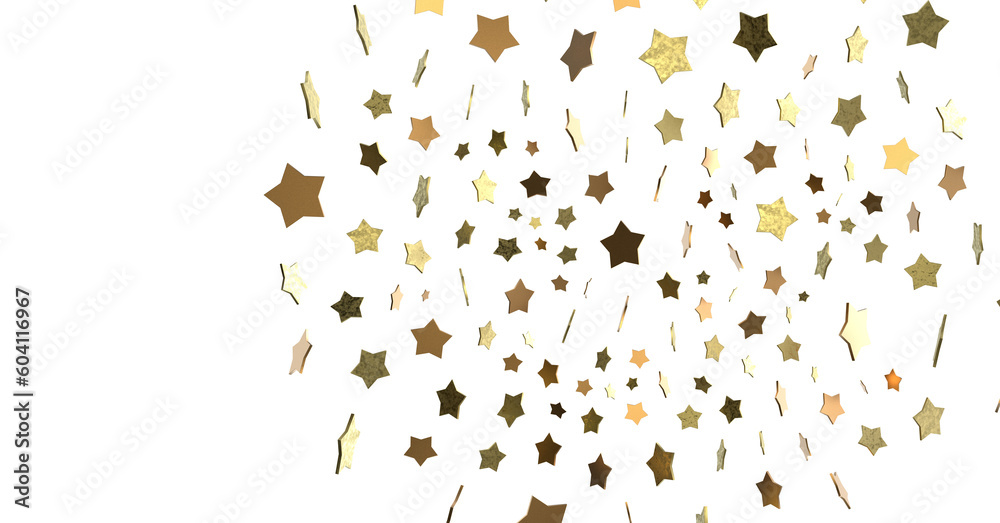 XMAS Holiday golden decoration, glitter frame isolated - (PNG transparent)