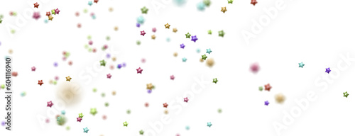 XMAS Stars - Holiday colored decoration, glitter frame isolated - png transparent