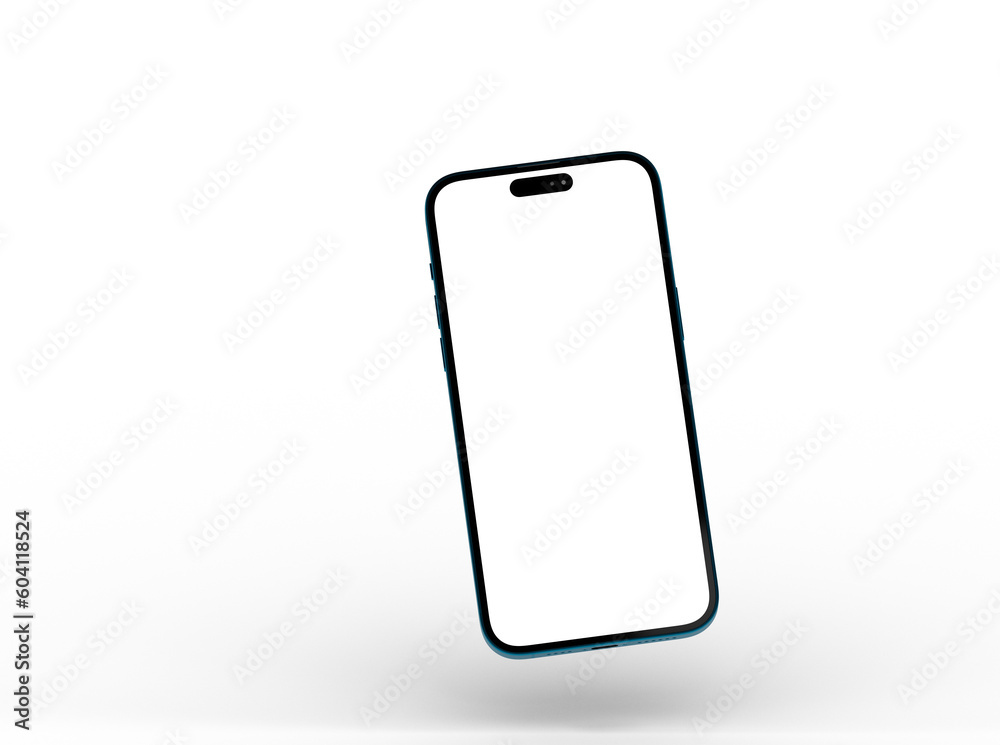 Smartphone frame less blank screen. Mockup generic device. 3d Smartphone frame less blank screen. Mockup generic device. 3d