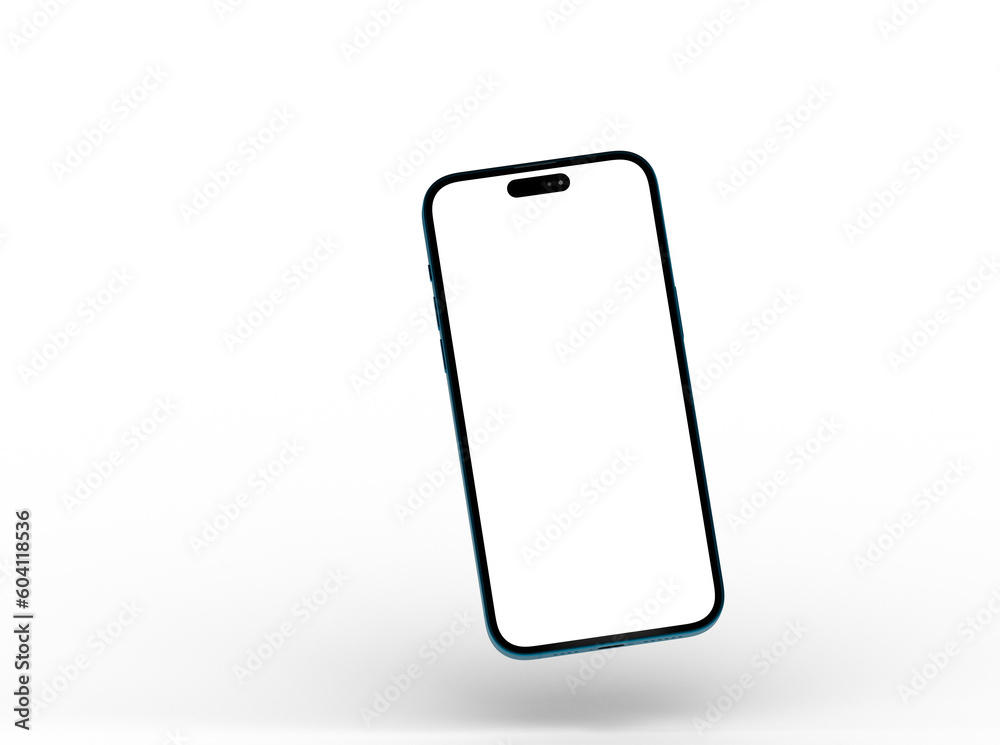 3d smartphone with blank screen isolated 3d smartphone with blank screen isolated