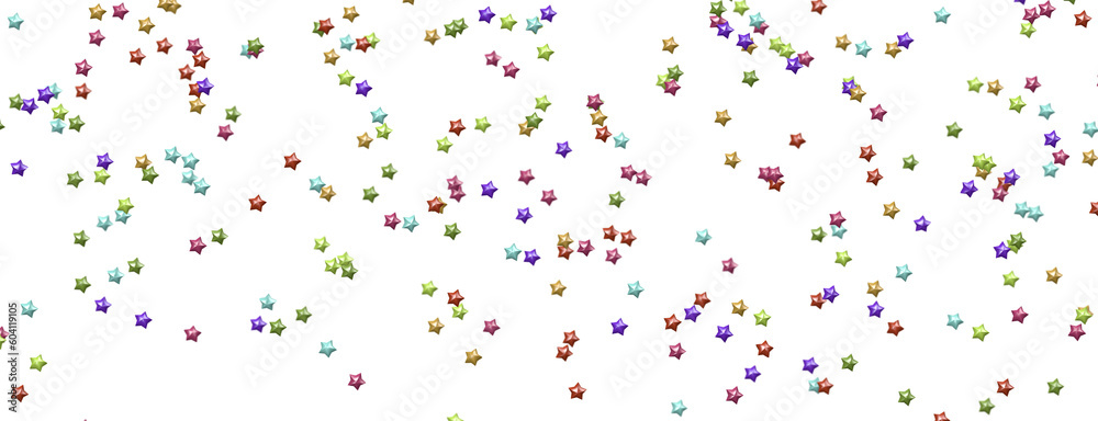 colorful abstract modern 3d stars -