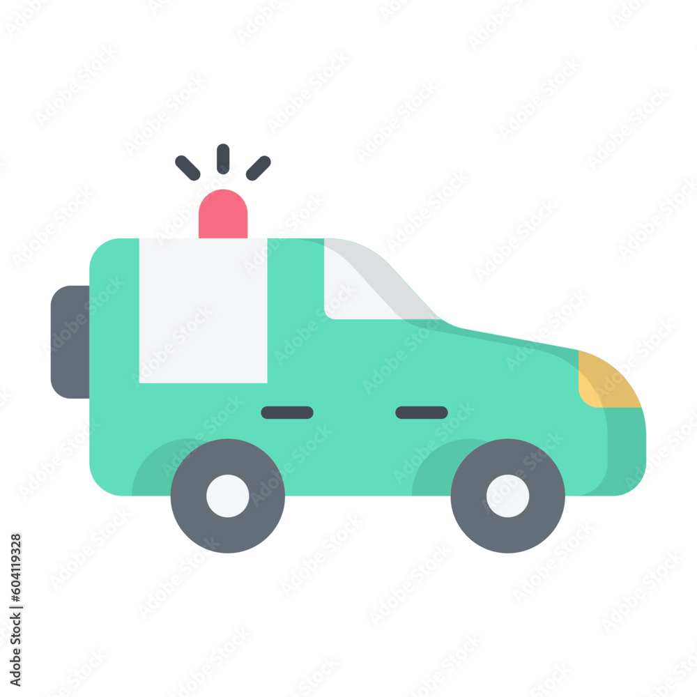 Military Bus Flat Icon Military Bus Flat Icon