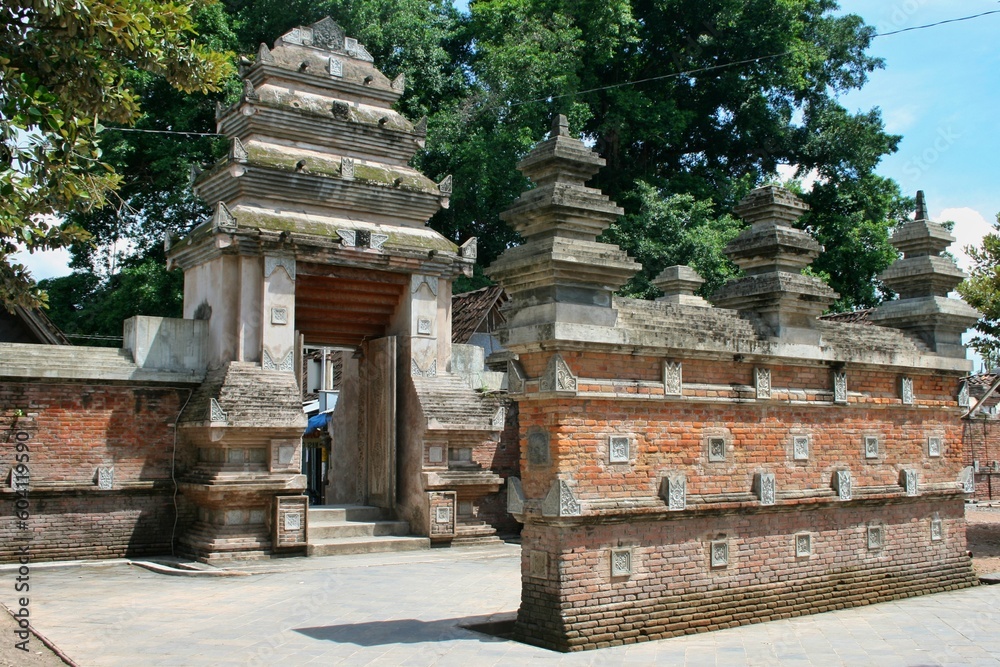 Gate building which is entrance to the Islamic Mataram Kings Tomb complex in Kotagede, Yogyakarta.