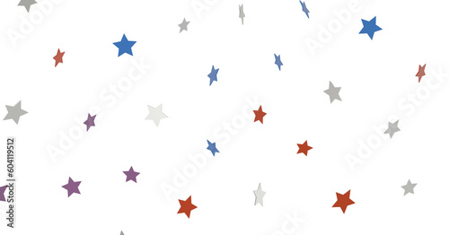 The XMAS banner with colored decoration is a festive border that features falling glitter dust and stars. © vegefox.com