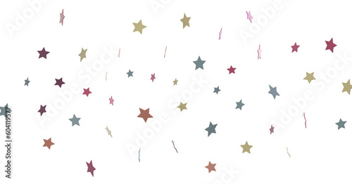 The XMAS banner with colored decoration is a festive border that features falling glitter dust and stars.