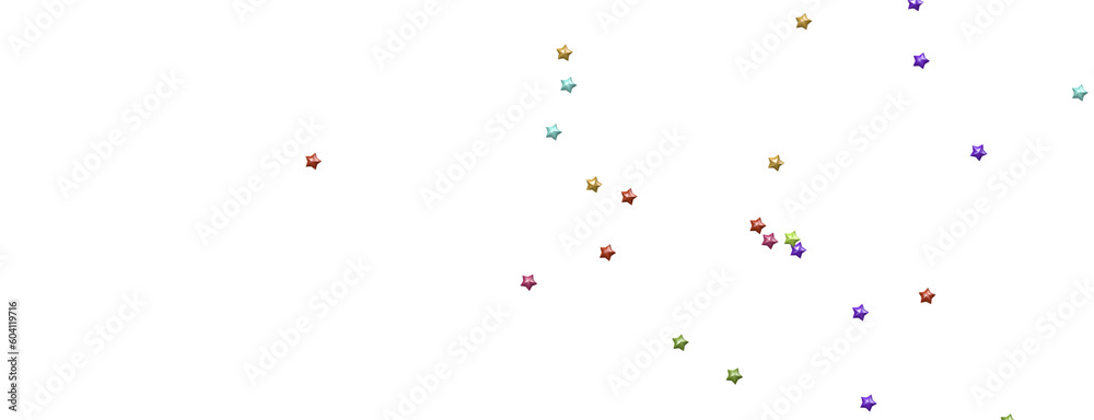 colorful abstract modern 3d stars -