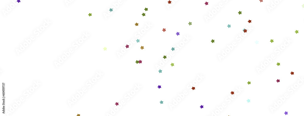 XMAS stars. Confetti celebration, Falling colourful abstract decoration for party, birthday celebrate,