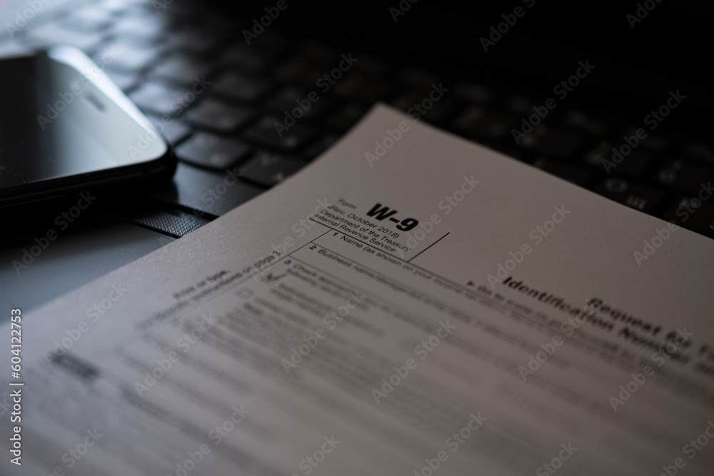 Tax Form W9 Request for Taxpayer Identification Number and