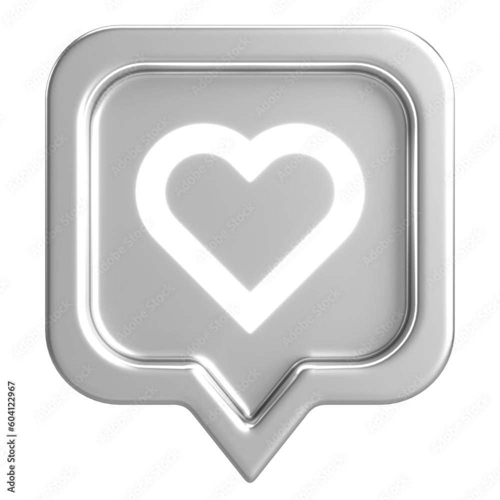 Like icon. 3D icon. 3D illustration. Like icon. 3D icon. 3D illustration.